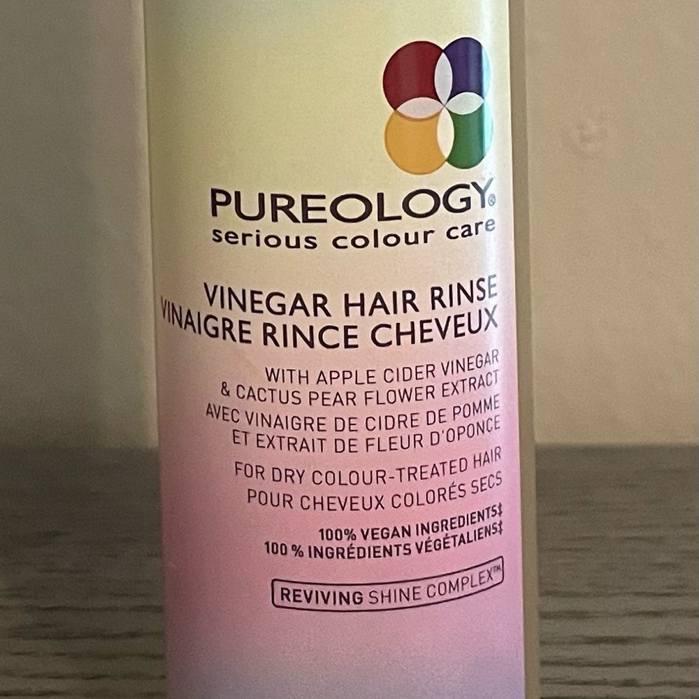 Pureology vinegar hair rinse 8.5 oz. New, sealed.